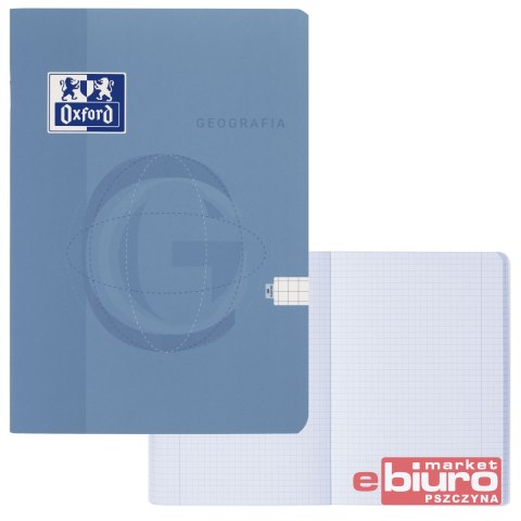 ZESZYT OXF GEOGRAFIA A5 60 KARTEK 90G KRATKA