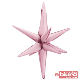 BALON FOLIOWY GWIAZDA 3D 70CM J. RÓŻOWY PARTYDECO