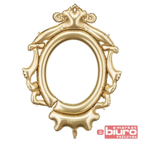 BALON FOLIOWY RAMKA 78X95CM ZŁOTY PARTYDECO