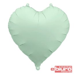 BALON FOLIOWY SERCE 45CM ZIELONY PARTYDECO