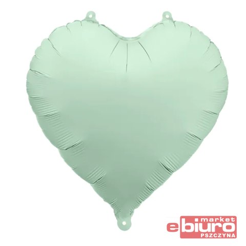 BALON FOLIOWY SERCE 45CM ZIELONY PARTYDECO