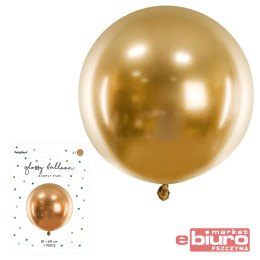 BALON OKRĄGŁY GLOSSY 60CM ZŁOTY PARTYDECO