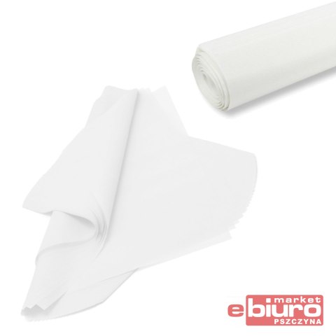 BIBUŁA KOLOROWA GŁADKA 50X70CM BIAŁA A'30 PSH