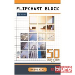 BLOK DO FLIPCHARTA A'50 KRATKA INTERDRUK 640X1000