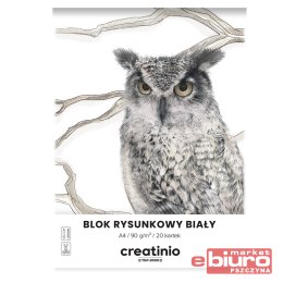 BLOK RYSUNKOWY TOP CREATINIO A4 20KARTEK 90G BIAŁY