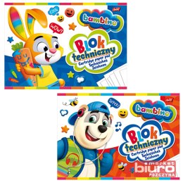 BLOK TECHNICZNY A4 10 KARTEK BAMBINO