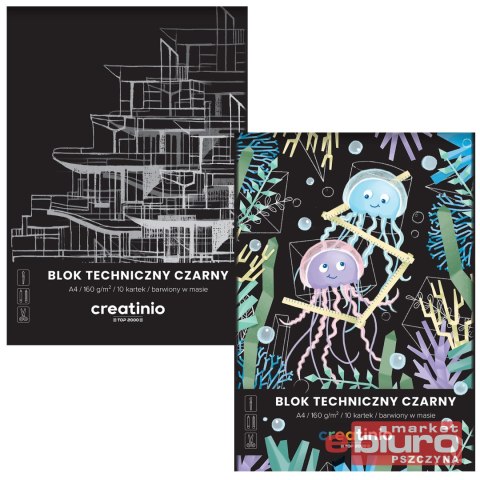 BLOK TECHNICZNY TOP CREATINIO A4 10 K 160G CZARNY