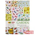 BLOK Z MOTYWAMI GARDEN A4 15ARK 30 MOTYWÓW HAPPY