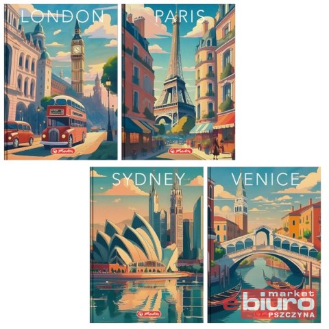 BRULION HER RETRO CITY SZYTY A6 96K 70G KRATKA