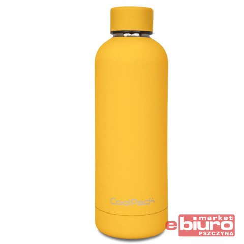 COOLPACK BONET TERMO BOTTLE BIDON METALOWY MUSTARD