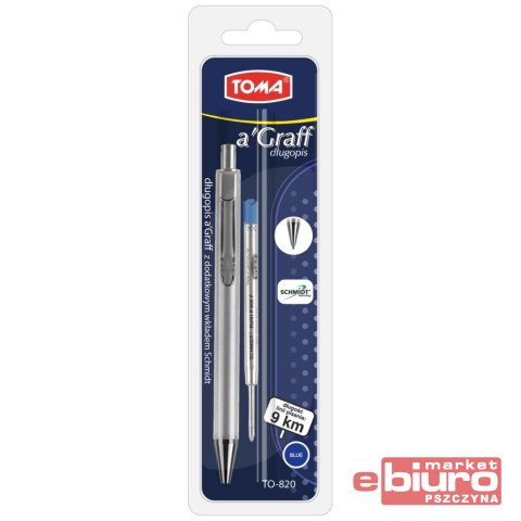 DŁUGOPIS A'GRAFF WKŁAD SCHMIDT BLISTER TO-820 TOMA