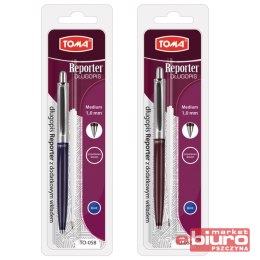 DŁUGOPIS REPORTER + WKŁAD BLISTER TO-058 TOMA