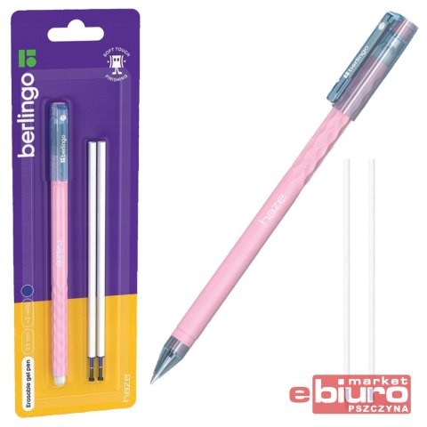 DŁUGOPIS WYMAZYWALNY HAZE RÓŻOWY +2 WKŁ BERLINGO