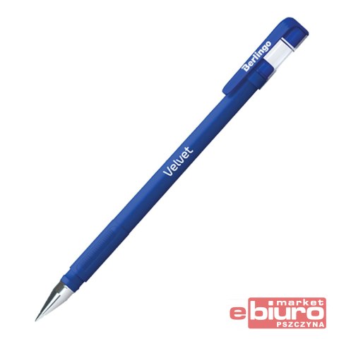 DŁUGOPIS ŻEL VELVET 0,5MM NIEBIESKI BERLINGO