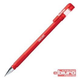 DŁUGOPIS ŻELOWY VELVET 0,5MM CZERWONY BERLINGO