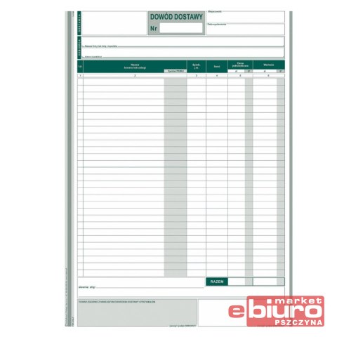 DOWÓD DOSTAWY A4 315-1