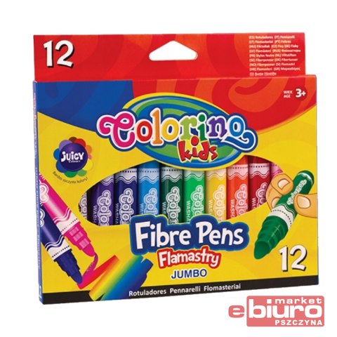 FLAMASTRY JUMBO COLORINO 12 KOLORÓW