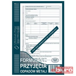 FORMULARZ PRZYJĘCIA ODPADÓW METALI E03-3