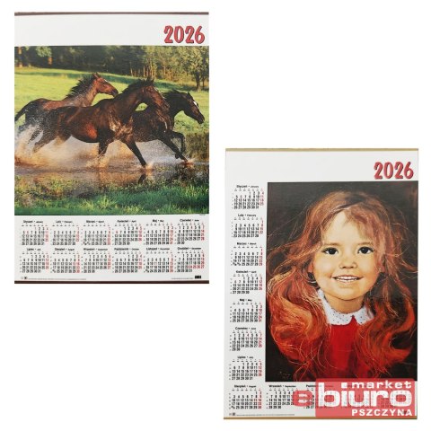 KALENDARZ JEDNOPLANSZOWY B1 PLAKAT