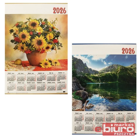 KALENDARZ JEDNOPLANSZOWY B1 PLAKAT