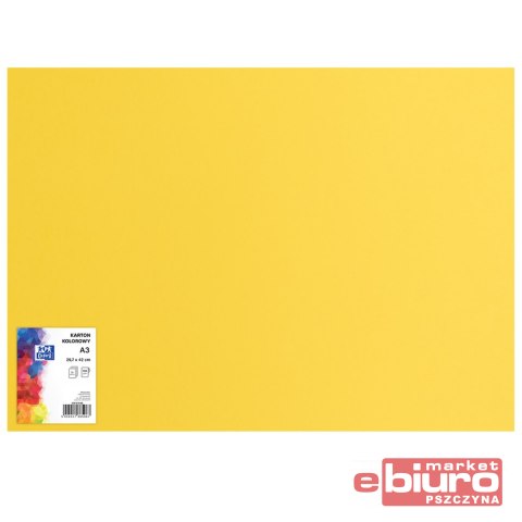 KARTON OXF A3 160G 57 ŻÓŁTY