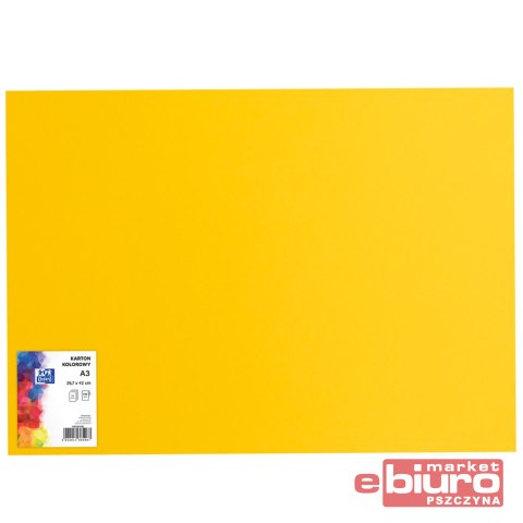 KARTON OXF A3 160G 58 CIEMNOŻÓŁTY