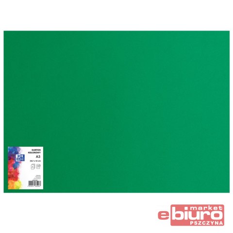 KARTON OXF A3 160G 63 CIEMNOZIELONY