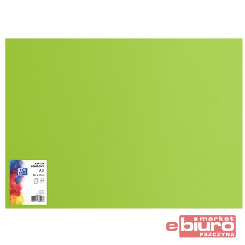 KARTON OXF A3 160G 66 JASNOZIELONY