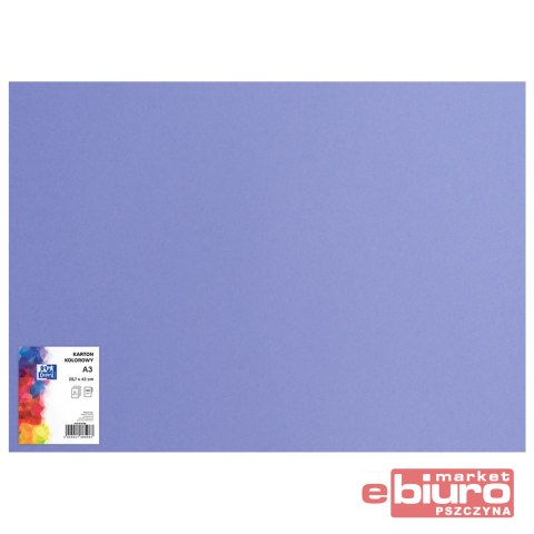 KARTON OXF A3 160G 86 PURPUROWY