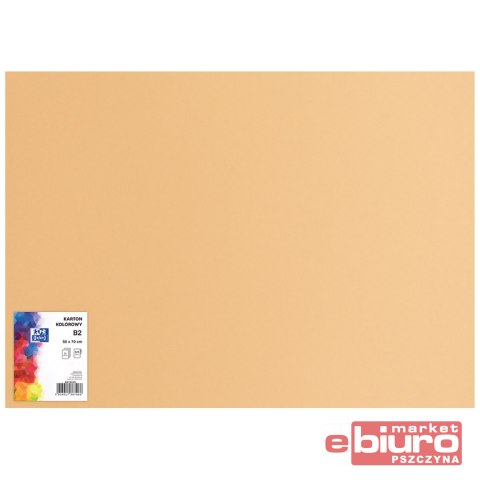KARTON OXF B2 225G 16 JASNO BRĄZOWY