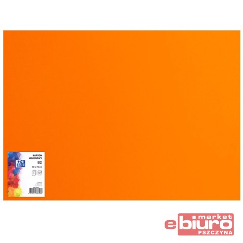 KARTON OXF B2 225G 48 POMARAŃCZOWY