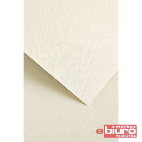 KARTON OZDOBNY RYPS KREMOWY 20SZT 180G GALERIA PAPIERU