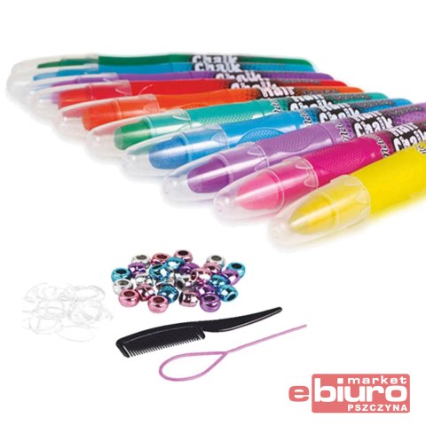 KIDS CREATIVE ZEST.PASTELI KREDOWYCH DO WŁOSÓW 10