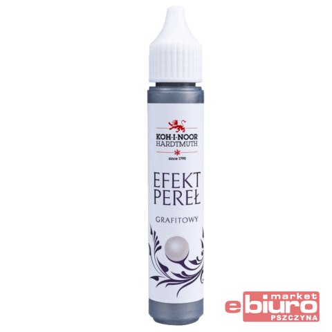 PISAK DO ZDOBIEŃ 3D EFEKT PEREŁ 30ML GRAFITOWY KIN