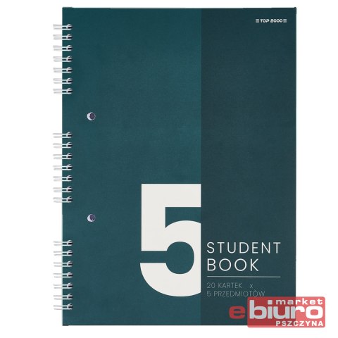 KOŁOZESZYT TOP 2000 STUDENT BOOK A5 100K