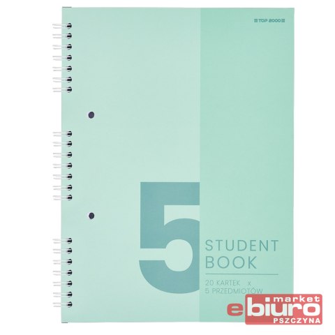 KOŁOZESZYT TOP 2000 STUDENT BOOK A5 100K