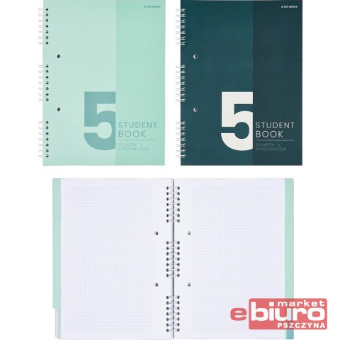 KOŁOZESZYT TOP 2000 STUDENT BOOK A5 100K