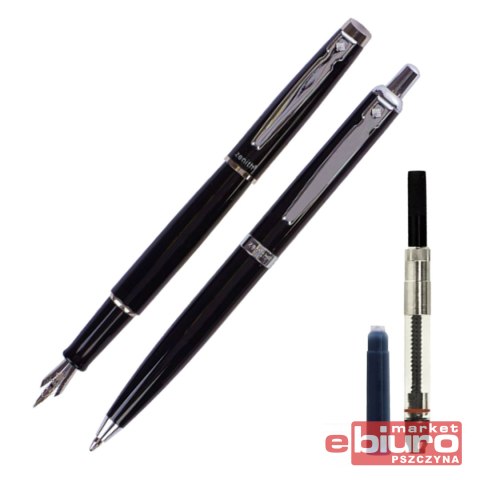KOMPLET ZENITH 60 PIÓRO WIECZNE + DŁUGOPIS CZARNY