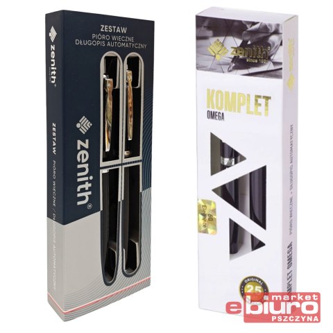 KOMPLET ZENITH 60 PIÓRO WIECZNE + DŁUGOPIS CZARNY