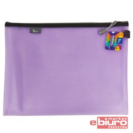 KOPERTA Z SUWAKIEM METALOWYM A4 FIOLETOWA TETIS