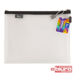 KOPERTA Z SUWAKIEM METALOWYM A5 BIAŁA TETIS