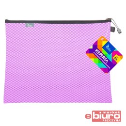 KOPERTA Z SUWAKIEM METALOWYM A5 FIOLETOWA TETIS