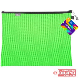 KOPERTA Z SUWAKIEM METALOWYM B4 ZIELONA TETIS