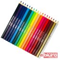 KREDKI OŁÓWKOWE OKRĄGŁE JUMBO 18 KOLORÓW COLORINO
