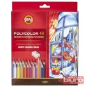KREDKI POLYCOLOR 3836 48 KOLORÓW KOH-I-NOOR