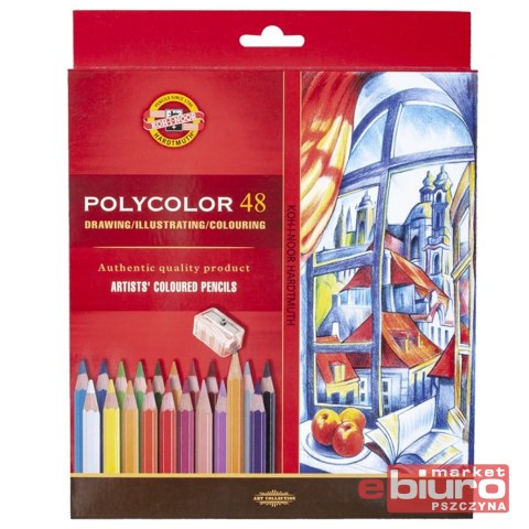 KREDKI POLYCOLOR 3836 48 KOLORÓW KOH-I-NOOR