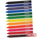 KREDKI ŚWIECOWE TRÓJKĄTNE 12 KOLORÓW ASTRA