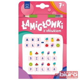 ŁAMIGŁÓWKI Z OŁÓWKIEM 7+ KSIĄŻECZKA RÓŻOWA