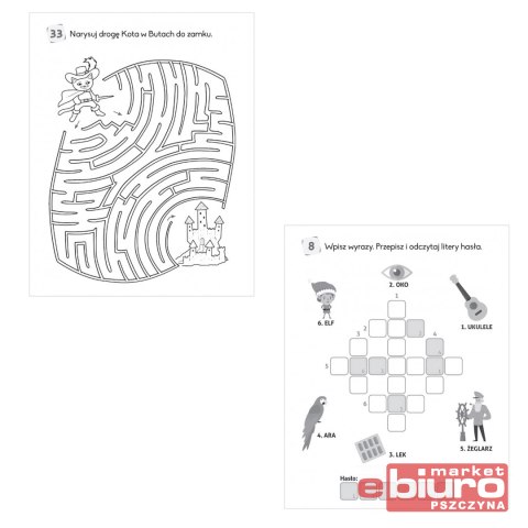 ŁAMIGŁÓWKI Z OŁÓWKIEM 7+ KSIĄŻECZKA RÓŻOWA