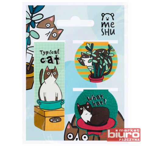 MAGNETYCZNE ZAKŁADKI DO KSIĄŻEK JUISY CAT A'3 MESH